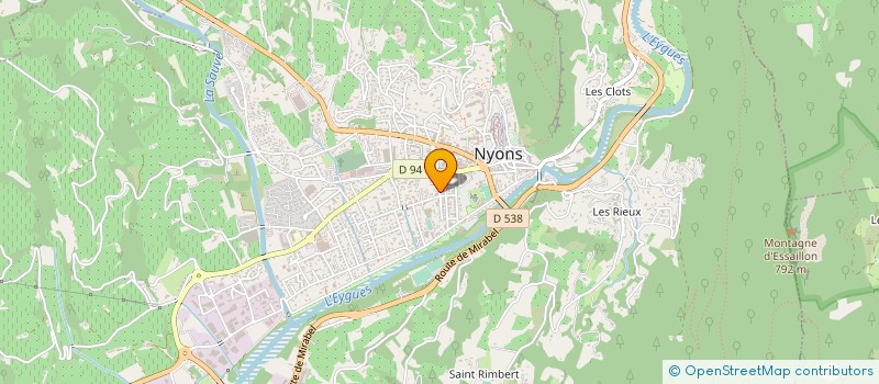 localisation de l'entreprise MADAME CLAUDE JUNG à NYONS