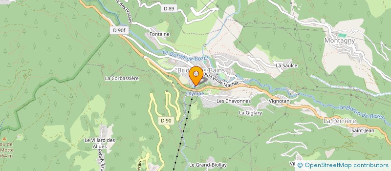 localisation de l'entreprise MADAME CLAUDE LAMMEL  BRIDES-LES-BAINS