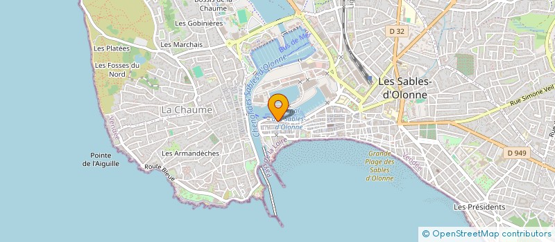localisation de l'entreprise MADAME CLAUDE LANDRIEUX à LES SABLES D'OLONNE