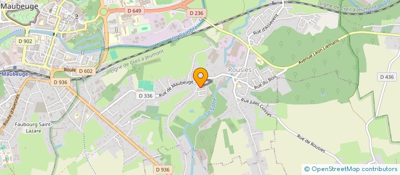 localisation de l'entreprise MADAME CLAUDE LARET  ROUSIES