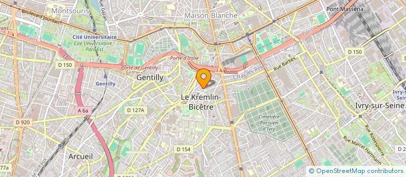 localisation de l'entreprise MADAME CLAUDE LAROQUE à LE KREMLIN-BICETRE