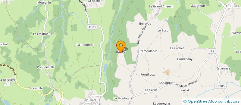 localisation de l'entreprise MADAME CLAUDE LAROUX  BONGHEAT