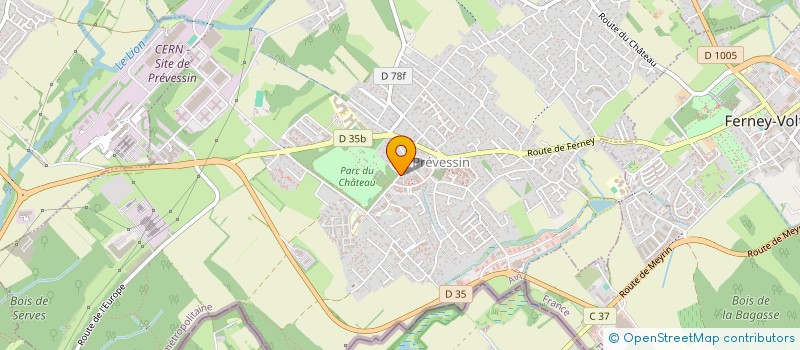 localisation de l'entreprise MADAME CLAUDE LAURENT à PREVESSIN-MOENS