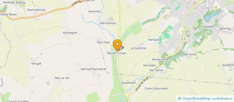 localisation de l'entreprise MADAME CLAUDE LE ROCH  GOURIN