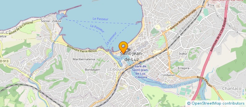 localisation de l'entreprise MADAME CLAUDE LEMOSSE à SAINT-JEAN-DE-LUZ