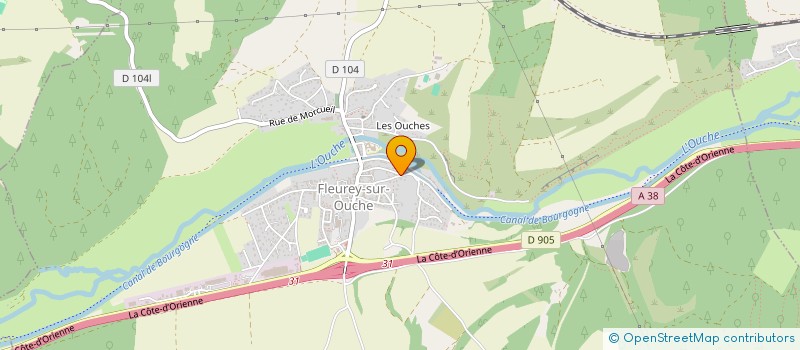 localisation de l'entreprise MADAME CLAUDE LERAT  FLEUREY-SUR-OUCHE