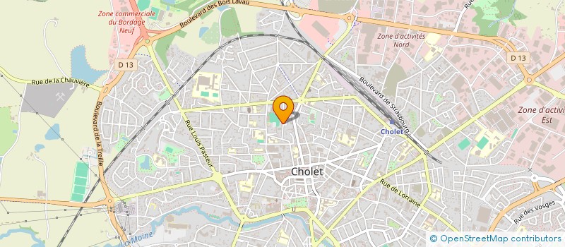 localisation de l'entreprise MADAME CLAUDE LERICHE à CHOLET