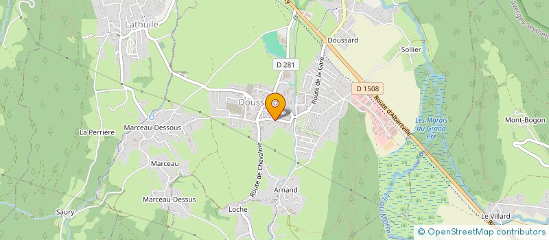 localisation de l'entreprise MADAME CLAUDE LOSSERAND MADOUX  FAVERGES-SEYTHENEX