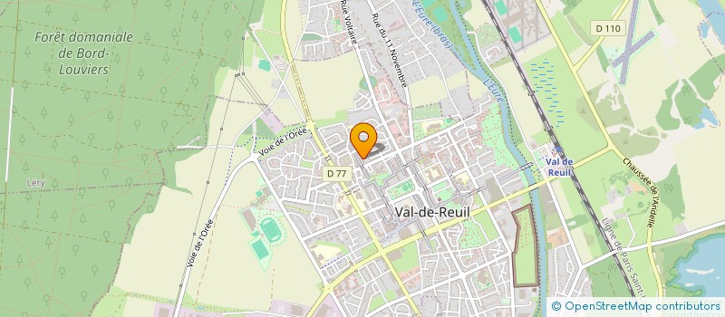 localisation de l'entreprise MADAME CLAUDE LOUZOLO  VAL-DE-REUIL