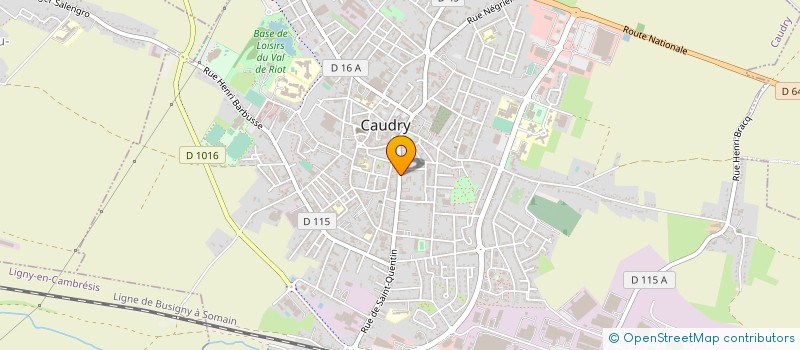 localisation de l'entreprise MADAME CLAUDE LOZINGOT  CAUDRY