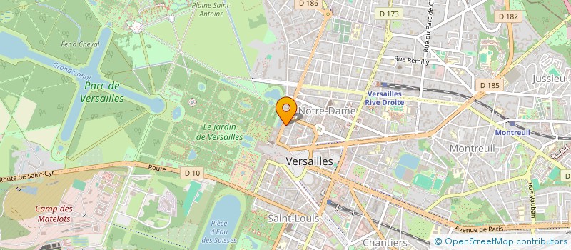 localisation de l'entreprise MADAME CLAUDE MALCOR à VERSAILLES