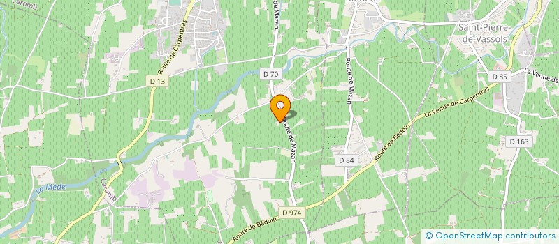 localisation de l'entreprise MADAME CLAUDE MARTIN  CAROMB