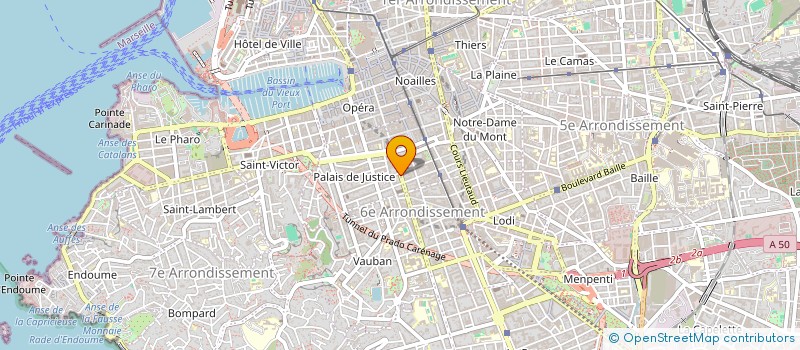 localisation de l'entreprise MADAME CLAUDE MARTIN-LILET  MARSEILLE