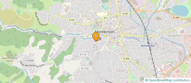 localisation de l'entreprise MADAME CLAUDE MAUPIED à MONTBRISON