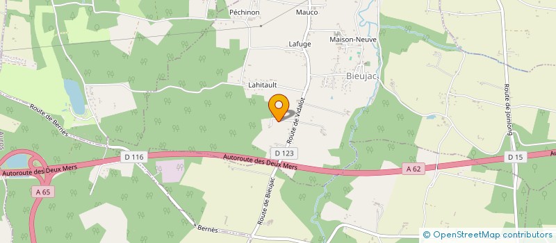 localisation de l'entreprise MADAME CLAUDE MAZE-SENCIER  CASTETS ET CASTILLON