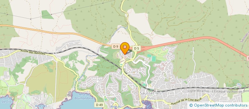 localisation de l'entreprise MADAME CLAUDE MEMBRAT  SAUSSET-LES-PINS