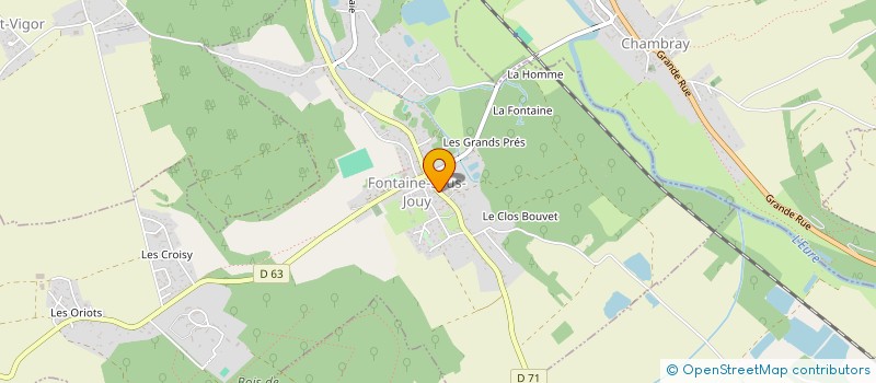 localisation de l'entreprise MADAME CLAUDE MERCIER  FONTAINE-SOUS-JOUY