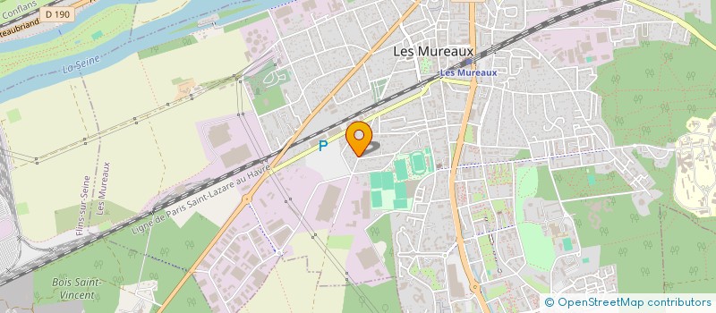 localisation de l'entreprise MADAME CLAUDE MERY à LES MUREAUX