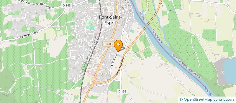 localisation de l'entreprise MADAME CLAUDE MEYNIER  PONT-SAINT-ESPRIT