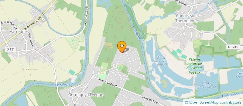 localisation de l'entreprise MADAME CLAUDE-MICHELE SALIERES  GERMIGNY-L'EVEQUE