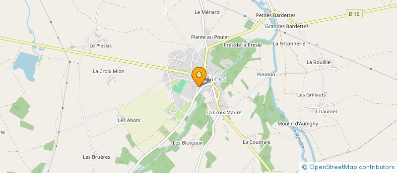 localisation de l'entreprise MADAME CLAUDE MILLET à POULAINES
