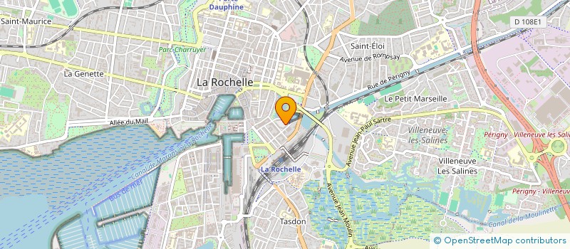 localisation de l'entreprise MADAME CLAUDE MORLON  LA ROCHELLE