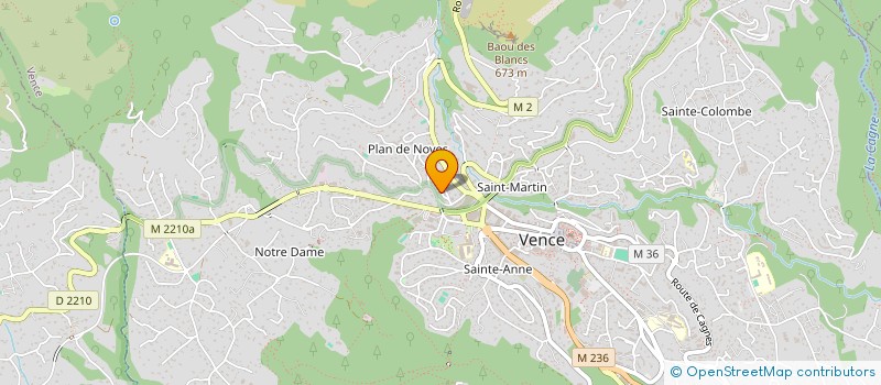 localisation de l'entreprise MADAME CLAUDE MOSER à VENCE