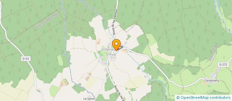 localisation de l'entreprise MADAME CLAUDE NOIRAUT à VILLENEUVE-D'AVAL
