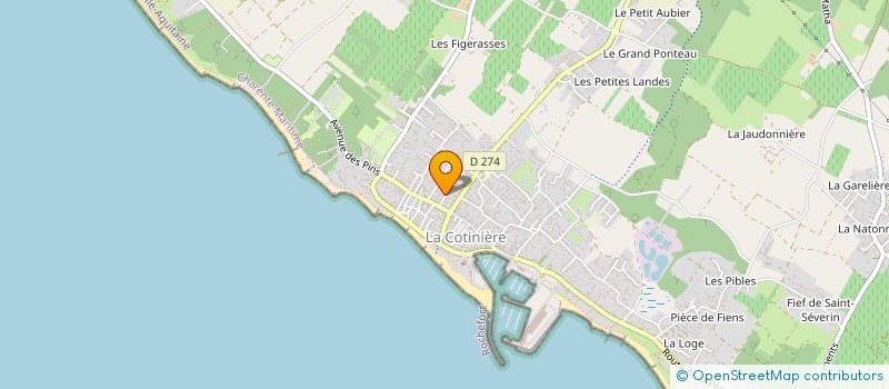 localisation de l'entreprise MADAME CLAUDE OSTY à SAINT-PIERRE-D'OLERON