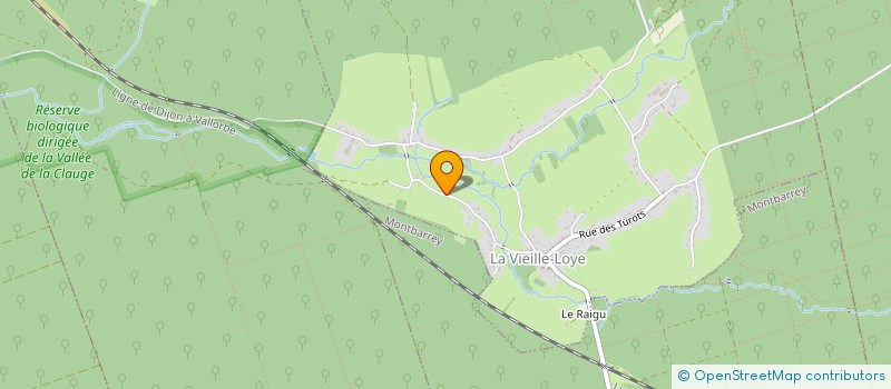 localisation de l'entreprise MADAME CLAUDE PERRAUD  LA VIEILLE-LOYE