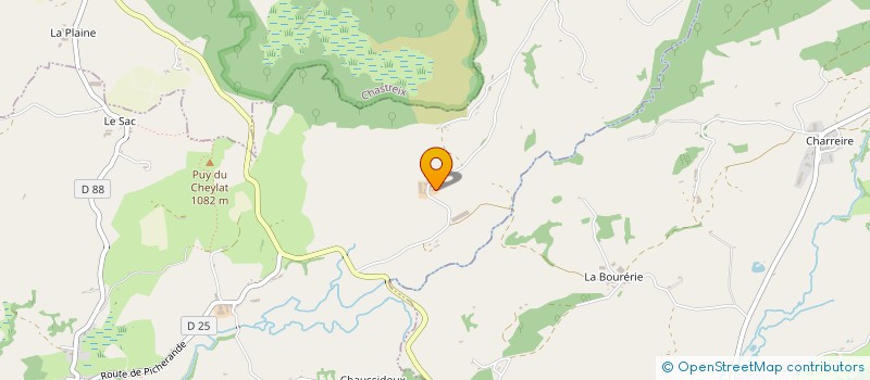 localisation de l'entreprise MADAME CLAUDE PERRIER  LA TOUR D'AUVERGNE