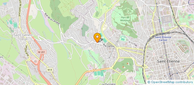 localisation de l'entreprise MADAME CLAUDE PETAUD  SAINT-ETIENNE