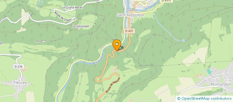 localisation de l'entreprise MADAME CLAUDE PIERRE  SAINT-HIPPOLYTE