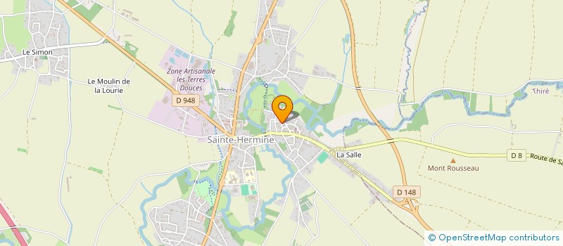 localisation de l'entreprise MADAME CLAUDE PILLAUD  SAINTE-HERMINE