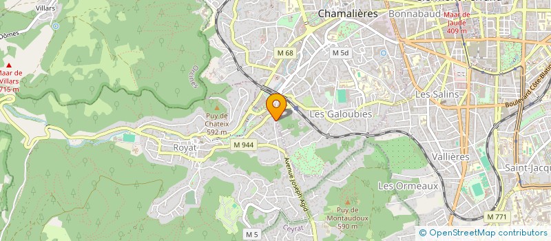 localisation de l'entreprise MADAME CLAUDE PIRONIN à CHAMALIERES