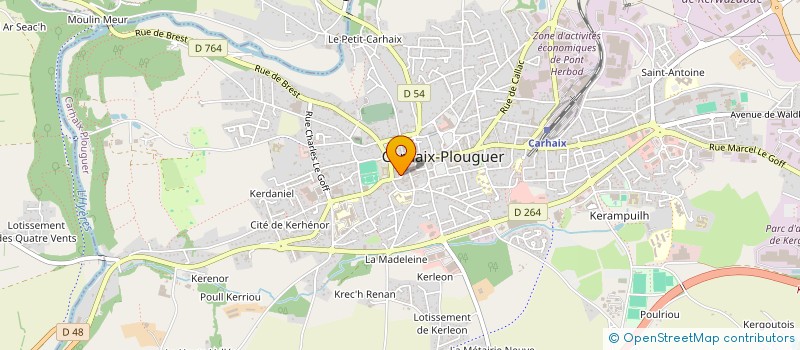 localisation de l'entreprise MADAME CLAUDE POIGNONEC à CARHAIX-PLOUGUER