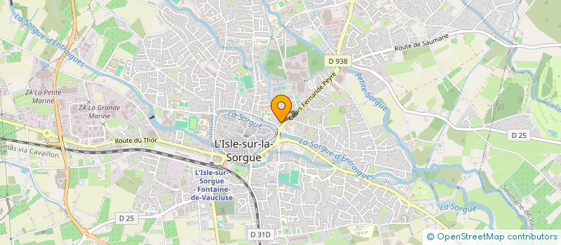 localisation de l'entreprise MADAME CLAUDE RAMAGE  L'ISLE-SUR-LA-SORGUE