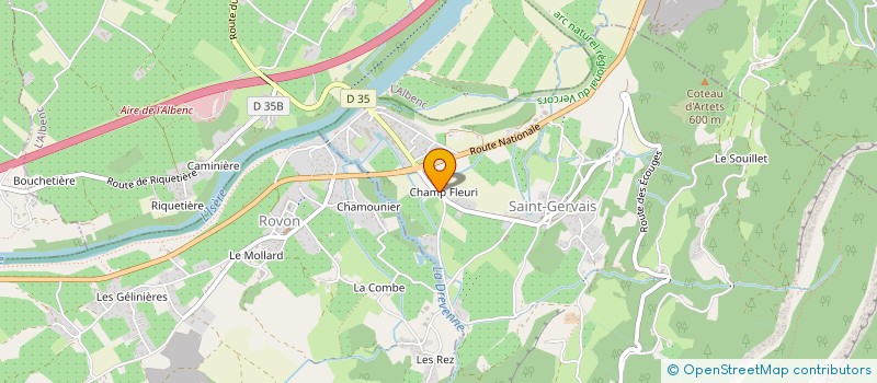 localisation de l'entreprise MADAME CLAUDE RAMBAUD  SAINT-GERVAIS