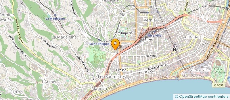 localisation de l'entreprise MADAME CLAUDE REZZONICO à NICE