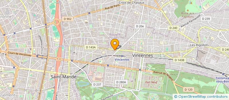 localisation de l'entreprise MADAME CLAUDE ROBERT à MONTREUIL