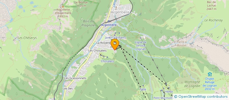 localisation de l'entreprise MADAME CLAUDE ROBERT  CHAMONIX-MONT-BLANC