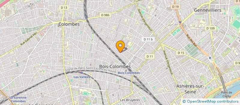 localisation de l'entreprise MADAME CLAUDE ROMAIN à BOIS-COLOMBES