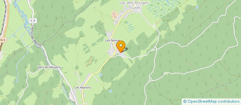 localisation de l'entreprise MADAME CLAUDE ROMAND  LAC-DES-ROUGES-TRUITES