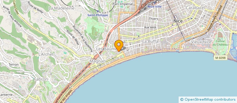 localisation de l'entreprise MADAME CLAUDE ROUGAGNOU à NICE