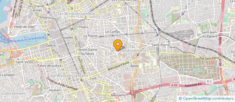 localisation de l'entreprise MADAME CLAUDE SAUDE à MARSEILLE