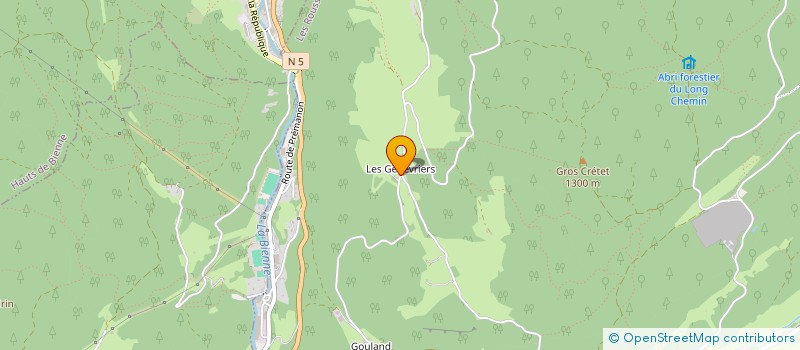 localisation de l'entreprise MADAME CLAUDE SEINCE  LES ROUSSES