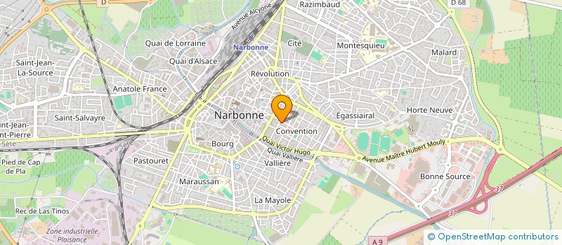 localisation de l'entreprise MADAME CLAUDE SENTENAC  NARBONNE