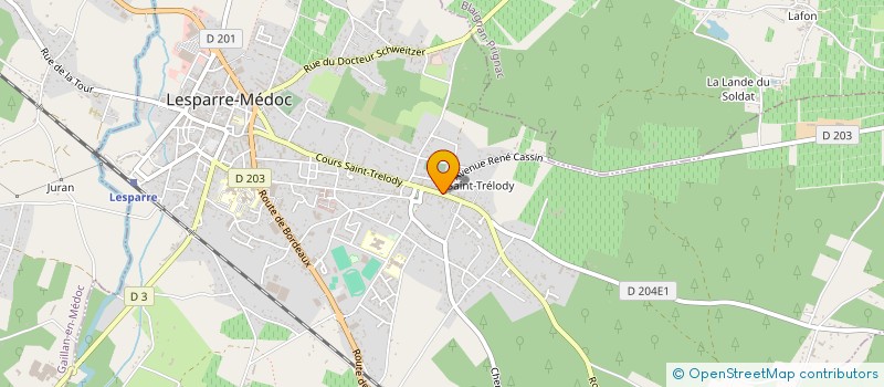 localisation de l'entreprise MADAME CLAUDE SIDOLI  LESPARRE-MEDOC