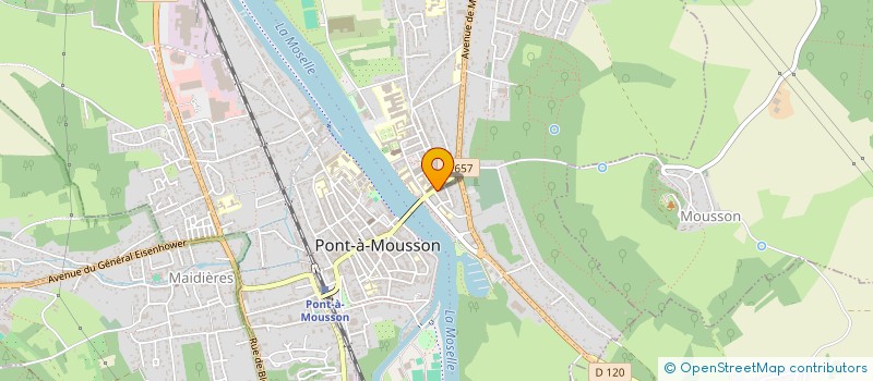 localisation de l'entreprise MADAME CLAUDE SUSCET  PONT-A-MOUSSON