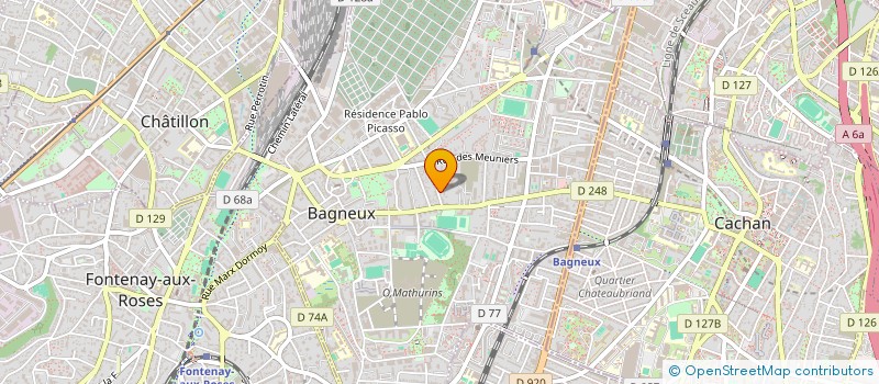 localisation de l'entreprise MADAME CLAUDE SZLAGMAN à BAGNEUX